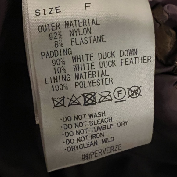 EUC Perverze down puffer jacket - Picture 4 of 7